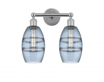 Vaz - 2 Light - 15 inch - Polished Chrome - Bath Vanity Light (3442|616-2W-PC-G557-6BL)