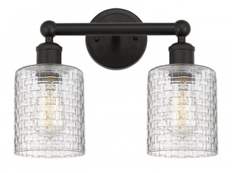 Cobbleskill - 2 Light - 14 inch - Oil Rubbed Bronze - Bath Vanity Light (3442|616-2W-OB-G112C-5CL)