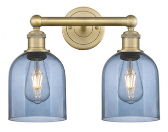 Bella - 2 Light - 15 inch - Brushed Brass - Bath Vanity Light (3442|616-2W-BB-G558-6BL)