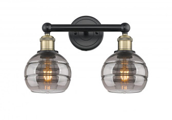 Rochester - 2 Light - 15 inch - Black Antique Brass - Bath Vanity Light (3442|616-2W-BAB-G556-6SM)