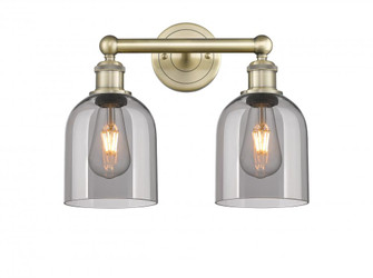 Bella - 2 Light - 15 inch - Antique Brass - Bath Vanity Light (3442|616-2W-AB-G558-6SM)