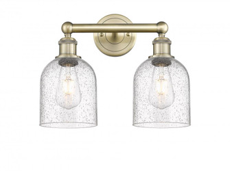 Bella - 2 Light - 15 inch - Antique Brass - Bath Vanity Light (3442|616-2W-AB-G558-6SDY)