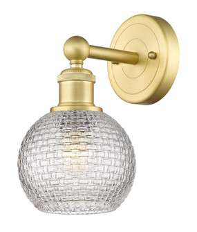 Athens - 1 Light - 6 inch - Satin Gold - Sconce (3442|616-1W-SG-G122C-6CL)