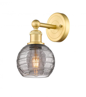 Athens Deco Swirl - 1 Light - 6 inch - Satin Gold - Sconce (3442|616-1W-SG-G1213-6SM)