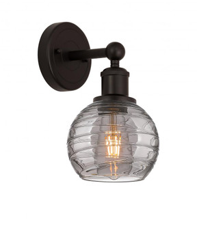 Athens Deco Swirl - 1 Light - 6 inch - Oil Rubbed Bronze - Sconce (3442|616-1W-OB-G1213-6SM)
