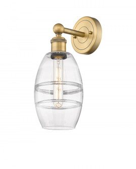 Vaz - 1 Light - 6 inch - Brushed Brass - Sconce (3442|616-1W-BB-G557-6CL)