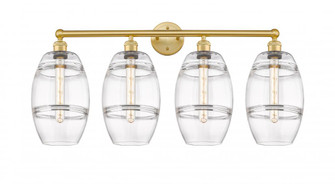 Vaz - 4 Light - 35 inch - Satin Gold - Bath Vanity Light (3442|616-4W-SG-G557-8CL)