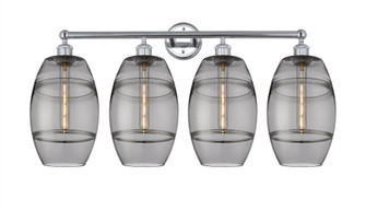 Vaz - 4 Light - 35 inch - Polished Chrome - Bath Vanity Light (3442|616-4W-PC-G557-8SM)