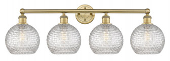 Athens - 4 Light - 35 inch - Brushed Brass - Bath Vanity Light (3442|616-4W-BB-G122C-8CL)