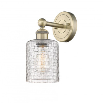 Cobbleskill - 1 Light - 5 inch - Antique Brass - Sconce (3442|616-1W-AB-G112C-5CL)