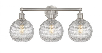 Athens - 3 Light - 26 inch - Satin Nickel - Bath Vanity Light (3442|616-3W-SN-G122C-8CL)