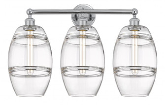 Vaz - 3 Light - 26 inch - Polished Chrome - Bath Vanity Light (3442|616-3W-PC-G557-8CL)