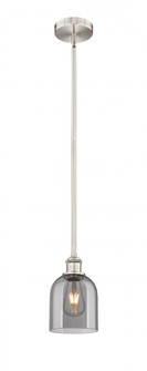 Bella - 1 Light - 6 inch - Brushed Satin Nickel - Cord hung - Mini Pendant (3442|616-1S-SN-G558-6SM)
