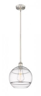Rochester - 1 Light - 12 inch - Brushed Satin Nickel - Stem hung - Mini Pendant (3442|616-1S-SN-G556-12CL)