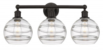 Rochester - 3 Light - 26 inch - Oil Rubbed Bronze - Bath Vanity Light (3442|616-3W-OB-G556-8CL)