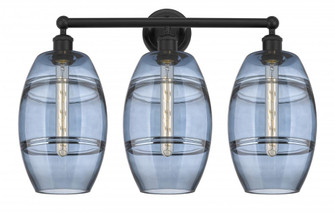 Vaz - 3 Light - 26 inch - Matte Black - Bath Vanity Light (3442|616-3W-BK-G557-8BL)