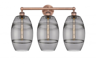 Vaz - 3 Light - 26 inch - Antique Copper - Bath Vanity Light (3442|616-3W-AC-G557-8SM)