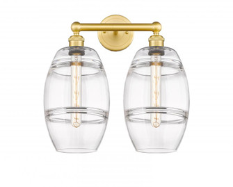 Vaz - 2 Light - 17 inch - Satin Gold - Bath Vanity Light (3442|616-2W-SG-G557-8CL)