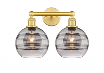 Rochester - 2 Light - 17 inch - Satin Gold - Bath Vanity Light (3442|616-2W-SG-G556-8SM)