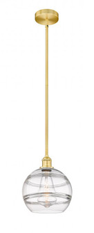 Rochester - 1 Light - 10 inch - Satin Gold - Stem hung - Mini Pendant (3442|616-1S-SG-G556-10CL)