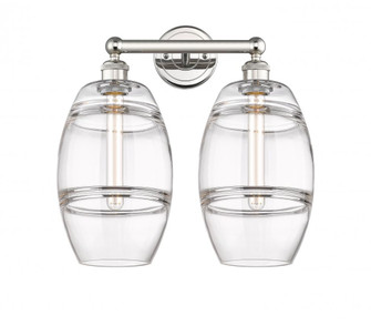 Vaz - 2 Light - 17 inch - Polished Nickel - Bath Vanity Light (3442|616-2W-PN-G557-8CL)