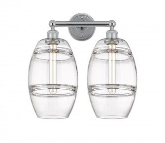Vaz - 2 Light - 17 inch - Polished Chrome - Bath Vanity Light (3442|616-2W-PC-G557-8CL)