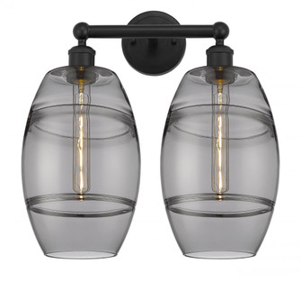 Vaz - 2 Light - 17 inch - Matte Black - Bath Vanity Light (3442|616-2W-BK-G557-8SM)
