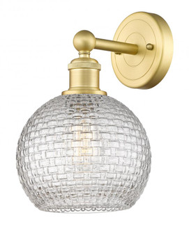 Athens - 1 Light - 8 inch - Satin Gold - Sconce (3442|616-1W-SG-G122C-8CL)