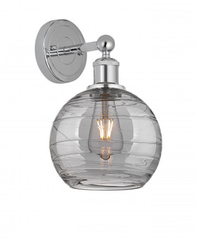 Athens Deco Swirl - 1 Light - 8 inch - Polished Chrome - Sconce (3442|616-1W-PC-G1213-8SM)