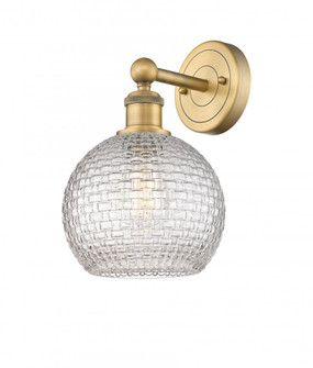 Athens - 1 Light - 8 inch - Brushed Brass - Sconce (3442|616-1W-BB-G122C-8CL)