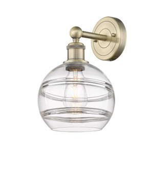 Rochester - 1 Light - 8 inch - Antique Brass - Sconce (3442|616-1W-AB-G556-8CL)