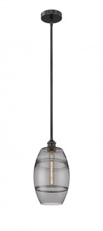 Vaz - 1 Light - 8 inch - Matte Black - Stem hung - Mini Pendant (3442|616-1S-BK-G557-8SM)