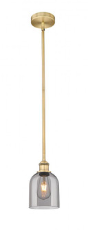 Bella - 1 Light - 6 inch - Brushed Brass - Stem hung - Mini Pendant (3442|616-1S-BB-G558-6SM)