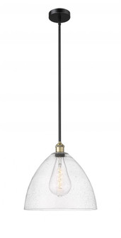 Bristol - 1 Light - 16 inch - Black Antique Brass - Stem hung - Pendant (3442|616-1S-BAB-GBD-164-LED)