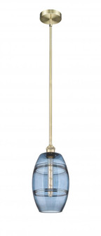 Vaz - 1 Light - 8 inch - Antique Brass - Stem hung - Mini Pendant (3442|616-1S-AB-G557-8BL)