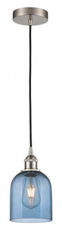 Bella - 1 Light - 6 inch - Brushed Satin Nickel - Cord hung - Mini Pendant (3442|616-1P-SN-G558-6BL)