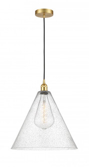 Berkshire - 1 Light - 16 inch - Satin Gold - Cord hung - Pendant (3442|616-1P-SG-GBC-164-LED)