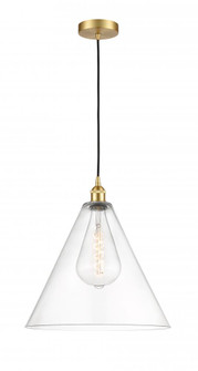 Berkshire - 1 Light - 16 inch - Satin Gold - Cord hung - Pendant (3442|616-1P-SG-GBC-162-LED)