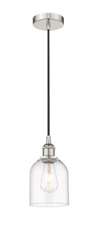 Bella - 1 Light - 6 inch - Polished Nickel - Cord hung - Mini Pendant (3442|616-1P-PN-G558-6CL)