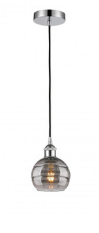 Rochester - 1 Light - 6 inch - Polished Chrome - Cord hung - Mini Pendant (3442|616-1P-PC-G556-6SM)