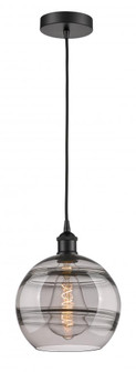Rochester - 1 Light - 10 inch - Matte Black - Cord hung - Mini Pendant (3442|616-1P-BK-G556-10SM)