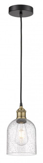 Bella - 1 Light - 6 inch - Black Antique Brass - Cord hung - Mini Pendant (3442|616-1P-BAB-G558-6SDY)