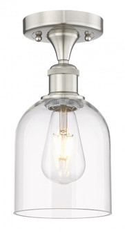Bella - 1 Light - 6 inch - Brushed Satin Nickel - Semi-Flush Mount (3442|616-1F-SN-G558-6CL)