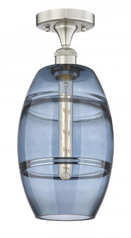 Vaz - 1 Light - 8 inch - Brushed Satin Nickel - Semi-Flush Mount (3442|616-1F-SN-G557-8BL)