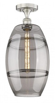 Vaz - 1 Light - 10 inch - Brushed Satin Nickel - Semi-Flush Mount (3442|616-1F-SN-G557-10SM)