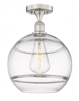 Rochester - 1 Light - 12 inch - Brushed Satin Nickel - Semi-Flush Mount (3442|616-1F-SN-G556-12CL)