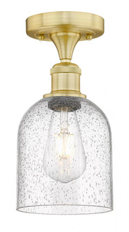 Bella - 1 Light - 6 inch - Satin Gold - Semi-Flush Mount (3442|616-1F-SG-G558-6SDY)