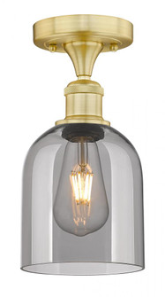 Bella - 1 Light - 6 inch - Satin Gold - Semi-Flush Mount (3442|616-1F-SG-G558-6SM)