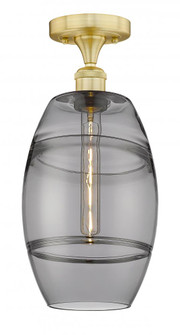 Vaz - 1 Light - 8 inch - Satin Gold - Semi-Flush Mount (3442|616-1F-SG-G557-8SM)