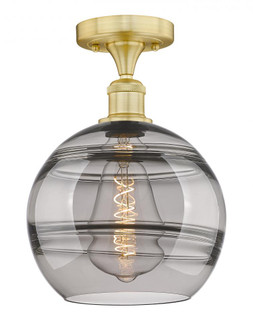 Rochester - 1 Light - 10 inch - Satin Gold - Semi-Flush Mount (3442|616-1F-SG-G556-10SM)